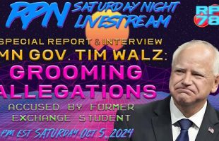 Grooming Allegations Against Tim Walz By Former Student on Sat Night Livestream