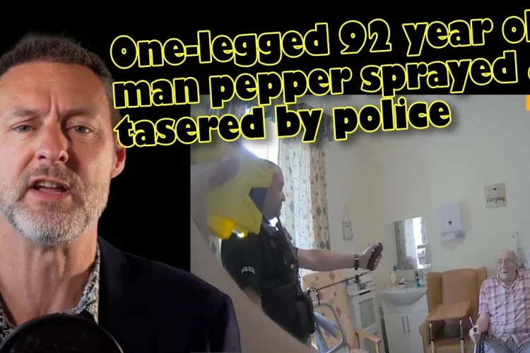 ONE-LEGGED 92 YEAR OLD MAN PEPPER SPRAYED ♿ BEATEN AND TASERED BY UK POLICE