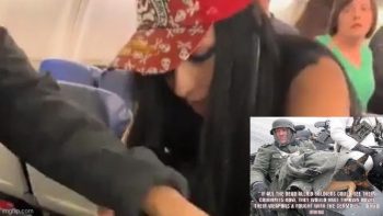 INSANE YENTA GOES BOZO BERSERKO ₪ AND GETS DETAINED ON A FLIGHT