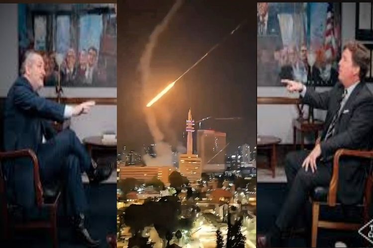IRANIAN HYPERSONIC MISSILE 🚀 STRIKES TEL AVIV, ISRAEL [CLIP OF THE TUCKER CARLSON TED CRUZ KAYFABE]