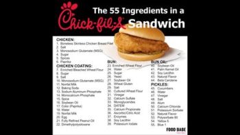 265 INGREDIENTS IN TWO CHIK FIL-A ITEMS⁉️ WHATWHATWHAT⁉️