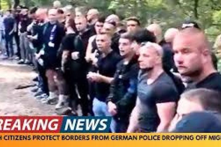 POLISH CITIZENS GUARD BORDER 🛑 TO STOP GERMAN POLICE DROPPING OFF MIGRANTS❗