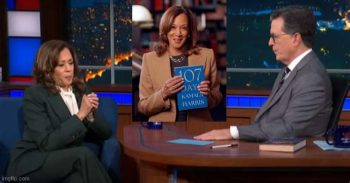 CANCELLED CUCK STEPHEN COLBERT PERFORMS DIGITAL FELLATIO TO KNEEPADS AND HER 107 DAYS OF EPIC FAIL❗
