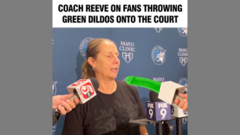 COACH REEVE DOES NOT APPRECIATE SEX TOYS ON HER COURT❗