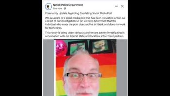 NATICK POLICE DEPARTMENT DISAVOWS ⚧ TRANSAPOCALYPSE ENJOYER CHRISTOPHER JOHN HOHN
