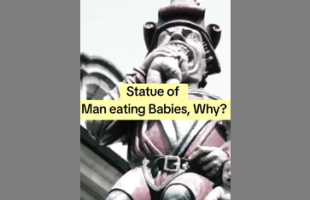 THERE IS A 500 YEAR OLD STATUE OF A MAN EATING A SACK OF BABIES 😋 AND NOBODY KNOWS WHY