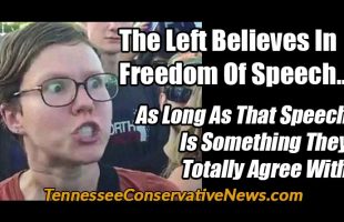 NO ONE EVER WANTS TO HEAR ANOTHER WORD 🤐 FROM THE LEFT ABOUT FREEDOM OF SPEECH