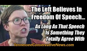NO ONE EVER WANTS TO HEAR ANOTHER WORD 🤐 FROM THE LEFT ABOUT FREEDOM OF SPEECH