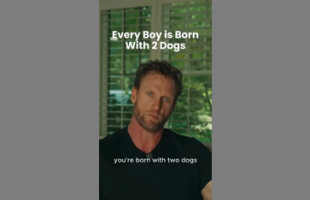 EVERY BOY IS BORN 🐶🐶 WITH TWO DOGS