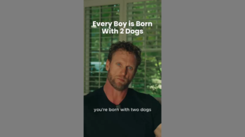 EVERY BOY IS BORN 🐶🐶 WITH TWO DOGS