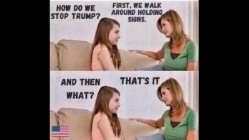 NO KINGS PROTESTOR CANNOT OFFER UP 🤤 A SINGLE REASON AS TO HER PROTEST❗