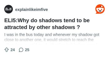 SHADOWS DO NOT ALWAYS 🢢 BEHAVE AS THEY SHOULD