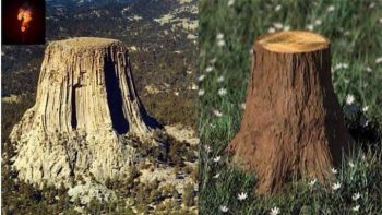 THE DEVIL'S TOWER HAS BEEN SCANNED WITH LIDAR AND APPARENTLY IT IS HOLLOW WITH STRUCTURES INSIDE❗