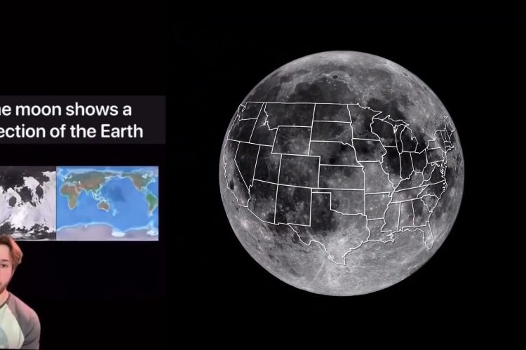 THE MOON SHOWS 🎑 A REFLECTION OF THE EARTH