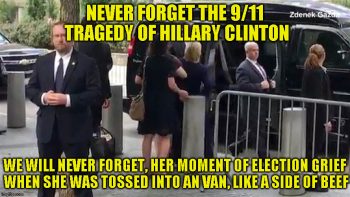 THE PANTSUITWARPIG 🐗 HILLARY DIANE RODHAM CLINTON SLIP SLIPPING AWAY