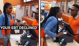 WOMAN SNAPS AFTER EBT CARD 💳❌ DECLINES AT CHECKOUT [FOOD STAMP MELTDOWN]