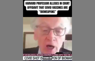 HARVARD PROFESSOR ALLEGES IN COURT AFFIDAVIT ⚕ THAT COVID VACCINES ARE BIOWEAPONS
