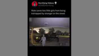 MALE SAVES TWO LITTLE GIRLS FROM BEING 🔞 KIDNAPPED BY STRANGER ON THE STREET