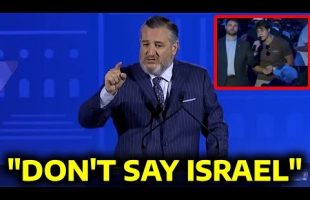 TEL AVIV TED CRUZ FREAKS OUT ₪ AT STUDENTS ASKING ABOUT ISRAEL