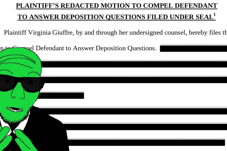 WHEN YOU FORGET TO REDACT 🗄 THE EPSTEIN FILES
