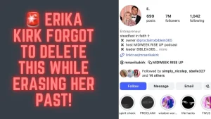 ERIKA KIRK FORGOT TO DELETE THIS WHEN SHE WAS DELETING HER PAST❗