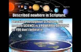 BIBLICAL EARTH 🆚 THE RETARDED SPINNING BALL WITH WATER ATTACHED THEORY