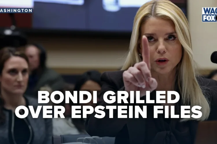 HOUSE LAWMAKERS CHALLENGE BONDI 🔞 ON EPSTEIN FILE HANDLING