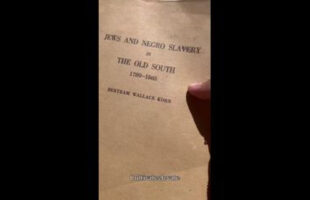 JEWS AND NEGRO SLAVERY ₪ IN THE OLD SOUTH [1789-1865]