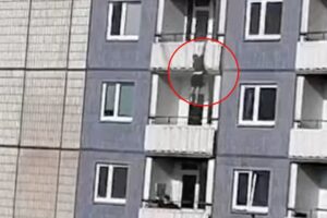 RAPIST ATTEMPTS A VERTICAL FROGGER TO ESCAPE JUSTICE 🐸 DOES NOT STICK THE LANDING