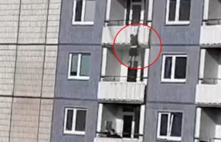 RAPIST ATTEMPTS A VERTICAL FROGGER TO ESCAPE JUSTICE 🐸 DOES NOT STICK THE LANDING