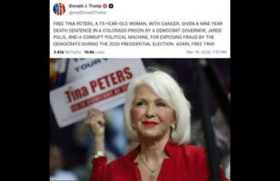 THE ONLY REASON TINA PETERS IS IN JAIL 🗳 IS BECAUSE SHE CAN EXPOSE DOMINION VOTING SYSTEMS
