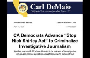 CALIFORNIA DEMOCRATS VOTED TO MOVE FORWARD WITH STOP NICK SHIRLEY ACT TO HIDE FRAUD❗