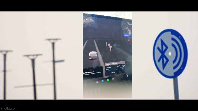 DUDE WAS DRIVING THROUGH A CEMETERY 👀 AND SEES IMAGES OF PEOPLE ON THE TESLA DRIVING MAP❗