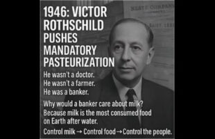 EVERYBODY USED TO DRINK RAW MILK 🥛 STRAIGHT FROM COWS 🐮 UNTIL VICTOR ROTHSCHILD IN 1946