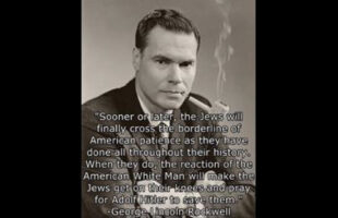 GEORGE LINCOLN ROCKWELL ₪ DISCUSSES THE HOLOCAUST LIE