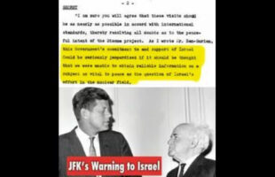 JFK WARNED ISRAEL COULD LOSE US SUPPORT IF THEY KEPT LYING ABOUT ITS NUCLEAR PROGRAM ₪ ASSASSINATED