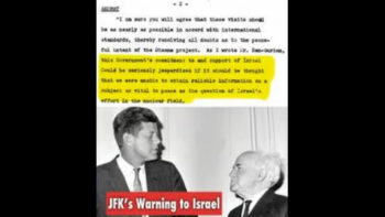 JFK WARNED ISRAEL COULD LOSE US SUPPORT IF THEY KEPT LYING ABOUT ITS NUCLEAR PROGRAM ₪ ASSASSINATED