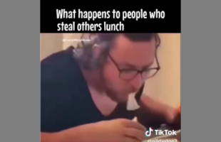 LOOKS LIKE HE GOT EXTRA MAYO 🥪 ON THAT STOLEN LUNCH❗