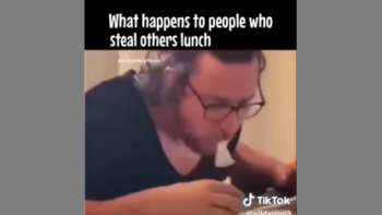 LOOKS LIKE HE GOT EXTRA MAYO 🥪 ON THAT STOLEN LUNCH❗