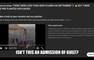 IS THIS NOT AN ADMISSION OF GUILT BY YOUTUBE IN REGARDS TO THE EVENTS OF SEPTEMBER 11❓