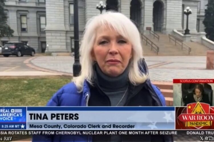 TINA PETERS IS IN PRISON FOR PRESERVING RECORDS THAT THE STATE WIPED 🗳 PROVING STOLEN 2020 ELECTION