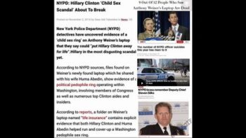 WERE COPIES MADE OF THE WEINER LAPTOP AND THIS IS WHY 9+ COPS ENDED UP DEAD❓