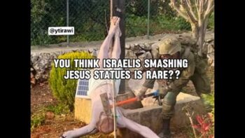 YOU THINK ISRAELIS SMASHING JESUS STATUES IS RARE IN ISRAEL❓ THINK AGAIN ₪ WATCH THIS