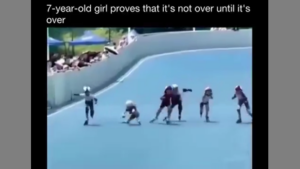7 YEAR OLD GIRL PROVES 🛼 IT'S NOT OVER UNTIL IT'S OVER❗