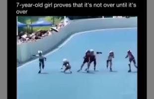 7 YEAR OLD GIRL PROVES 🛼 IT'S NOT OVER UNTIL IT'S OVER❗