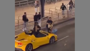 A GERMAN MAN IN BERLIN EXPLAINS TO ASYLUM SEEKERS NOT TO TOUCH HIS CAR 🥊 OR THEY WILL GET TOUCHED