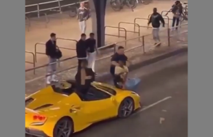 A GERMAN MAN IN BERLIN EXPLAINS TO ASYLUM SEEKERS NOT TO TOUCH HIS CAR 🥊 OR THEY WILL GET TOUCHED