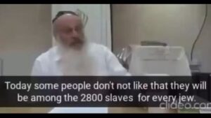 DID YOU EVER HEAR THAT STORY ₪ REGARDING 2,800 GOYIM SLAVES FOR EACH JEW❓