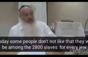 DID YOU EVER HEAR THAT STORY ₪ REGARDING 2,800 GOYIM SLAVES FOR EACH JEW❓