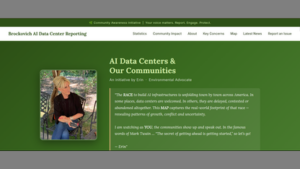 ERIN BROKOVICH HAS LAUNCHED A WEBSITE TRACKING ALL DATA CENTERS IN AMERICA AND LOGGING COMPLAINTS❗